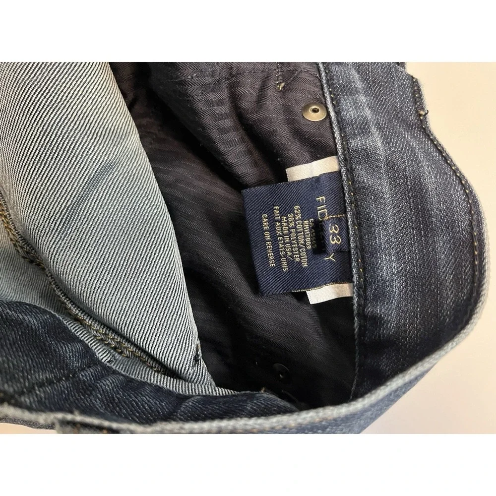 Fidelity Jeans Mens Blue Distressed Calvary‎ Selvedge Seam 50-11/33 Denim